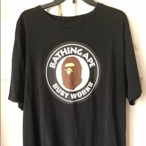 A bathing ape busy works tee